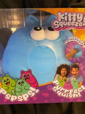 Viral Kitty Squeeze Squishy Toy 5 Jumbo Stress And Anxiety Relief!